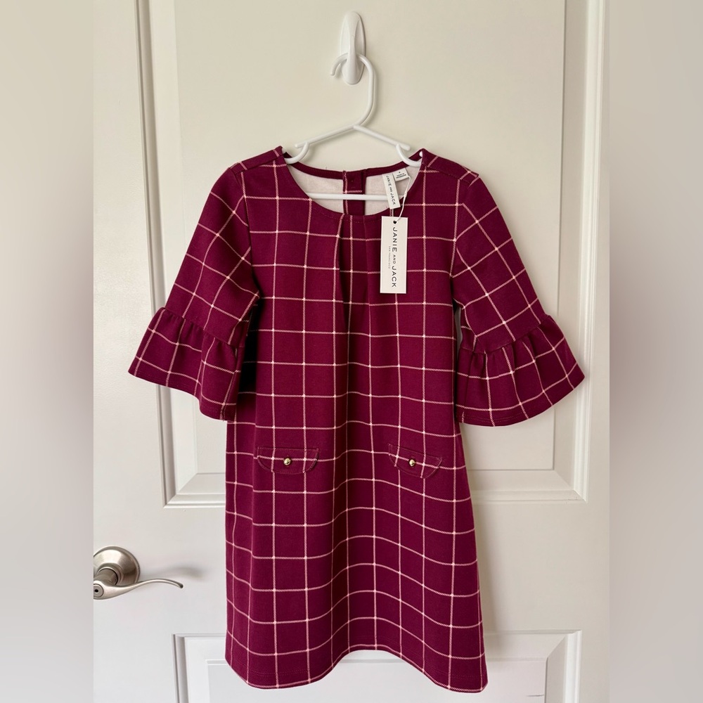 NWT Janie and Jack Cotton Paid Dress
